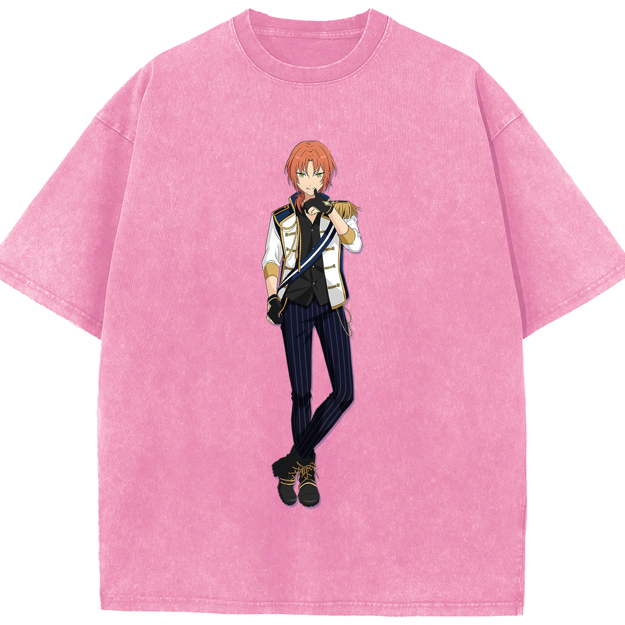 （画像用） あんさんぶるスターズ! Ensemble Stars 綿100% ヴィンテージ風 半袖Tシャツ（フロントプリント）